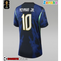 Ženske Nogometnih dresov Brazilija Neymar Jr #10 Gostujoči SP 2026 Kratki rokavi